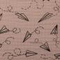 Preview: Musselin Jeron altrosa Papierflieger
