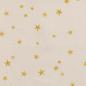 Preview: Baumwoll Druck Weihnachten Creme/Gold