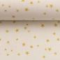 Preview: Baumwoll Druck Weihnachten Creme/Gold
