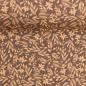 Preview: Baumwoll Druck Floral Blumen braun