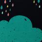 Preview: Dekostoff Valentin Wolken blau