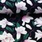 Preview: Isla schwarz, weiße Blumen