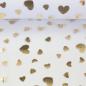 Preview: Tüll Twinkle Herzen weiss/gold