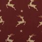 Preview: Baumwolle Rentiere auf Bordeaux