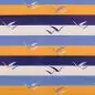 Preview: Regenjacken Maritim Weiß/Blau/Gelb