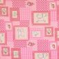 Preview: Baumwoll Druck Tiere rosa