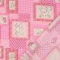 Preview: Baumwoll Druck Tiere rosa