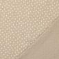 Preview: Musselin Double Gauze - Sterne - taupe