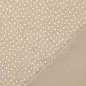 Preview: Musselin Double Gauze - Sterne - taupe