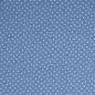 Preview: Musselin Double Gauze - Sterne - blau