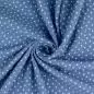 Preview: Musselin Double Gauze - Sterne - blau