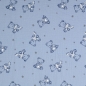 Preview: Musselin Double Gauze - Bären blau