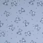 Preview: Musselin Double Gauze - Bären blau
