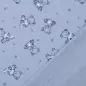 Preview: Musselin Double Gauze - Bären blau