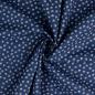 Preview: Baumwoll Druck Anker navy