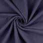 Preview: Musselin Double Gauze - Uni - stahlblau
