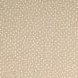 Preview: Musselin taupe Sterne weiß
