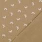Preview: Musselin beige - Schmetterlinge weiss