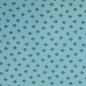 Preview: Musselin blau Punkte Muster
