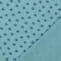 Preview: Musselin blau Punkte Muster
