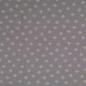 Preview: Musselin taupe Punkte Muster