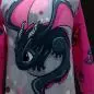Preview: Jersey Panel Smoky Drache Pink