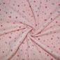 Preview: Double Gauze Musselin rosa mit Herzchen