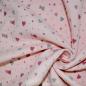 Preview: Double Gauze Musselin rosa mit Herzchen