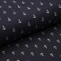Preview: Musselin navy - Anker weiss