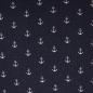 Preview: Musselin navy - Anker weiss