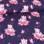 Preview: Jersey Motiv Katzen Frühling