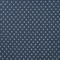 Preview: Leichter Jeansstoff Chambray Kleine Sterne weiß auf Jeansblau