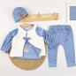 Preview: Panel Skifahrer Teddy skifoan blau