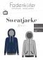 Preview: Papierschnittmuster Sweatjacke Herren