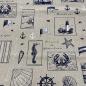 Preview: Dekostoff Emma Maritim Leinenlook