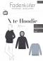 Preview: Papierschnittmuster X-te Hoodie Herren