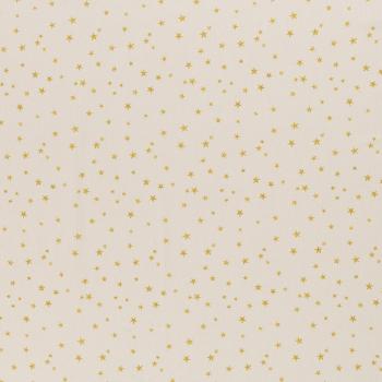 Baumwoll Druck Weihnachten Creme/Gold