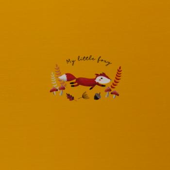 Jersey Panel, My little Foxy by Christiane Zielinski - Fuchs laufend, bunt