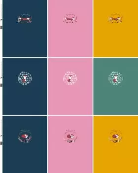 Jersey Panel, My little Foxy by Christiane Zielinski - Fuchs laufend, bunt