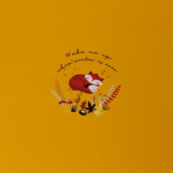 Jersey Panel, My little Foxy by Christiane Zielinski - Fuchs schlafend, bunt