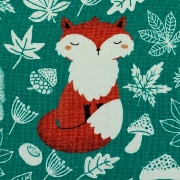 Jersey Panel, My little Foxy by Christiane Zielinski - Fuchs sitzend, bunt