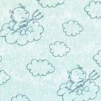 Jersey Heavenly Friends by Steinbeck Teufel - Wolken hellmint