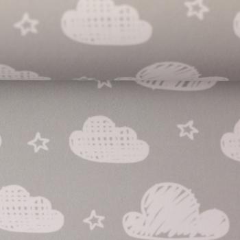 Fiete Wolken Sterne Grau