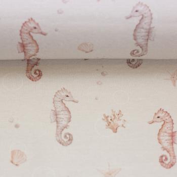 Jersey Küstenliebe Seepferdchen beige