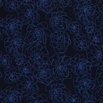 Viskose Webware Grow Käselotti blau