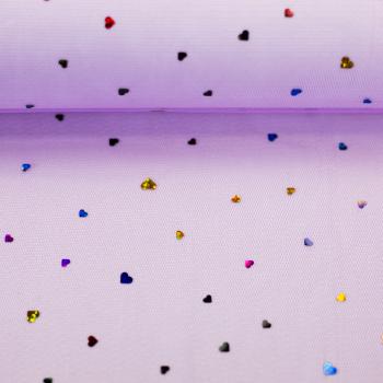 Tüll Hearts flieder