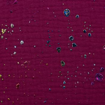 Double Gauze Musselin Pink Rainbow