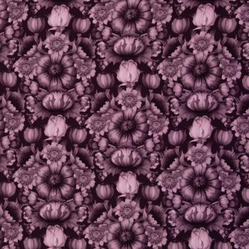 Viskose Webware Victorian Damask Tint by Bienvenido Colorido Bordaux