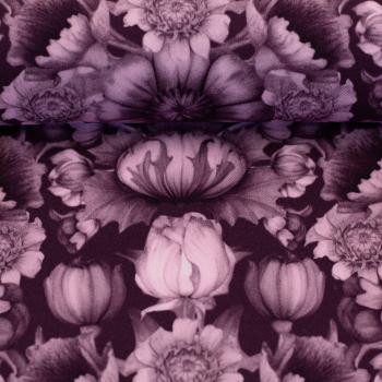 Preview: Viskose Webware Victorian Damask Tint by Bienvenido Colorido Bordaux