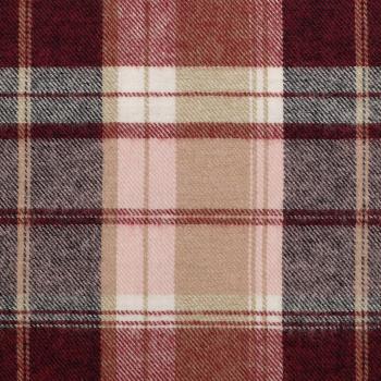 Preview: Flanell rot rosa karo